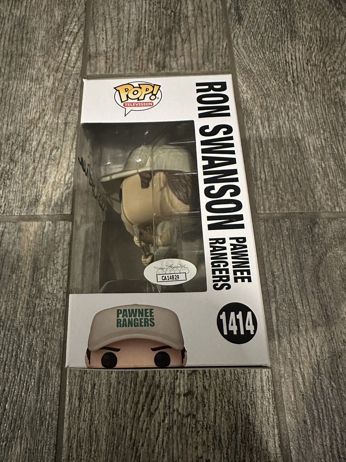 NICK OFFERMAN SIGNED RON SWANSON PARKS AND RECREATION FUNKO POP JSA COA AUTO REC