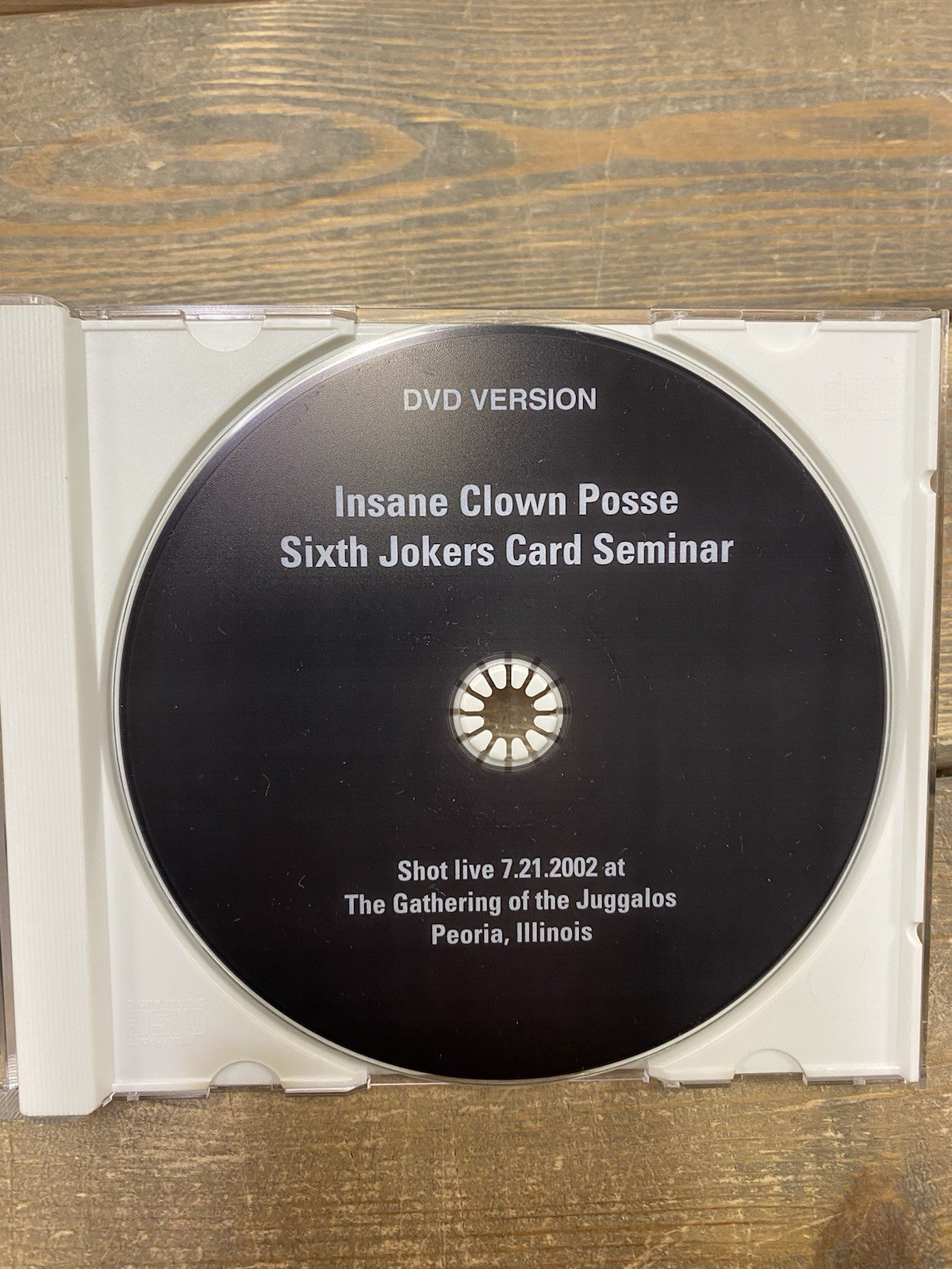 Insane Clown Posse Sixth Jokers Card Seminar DVD – Disc Only No Original Case