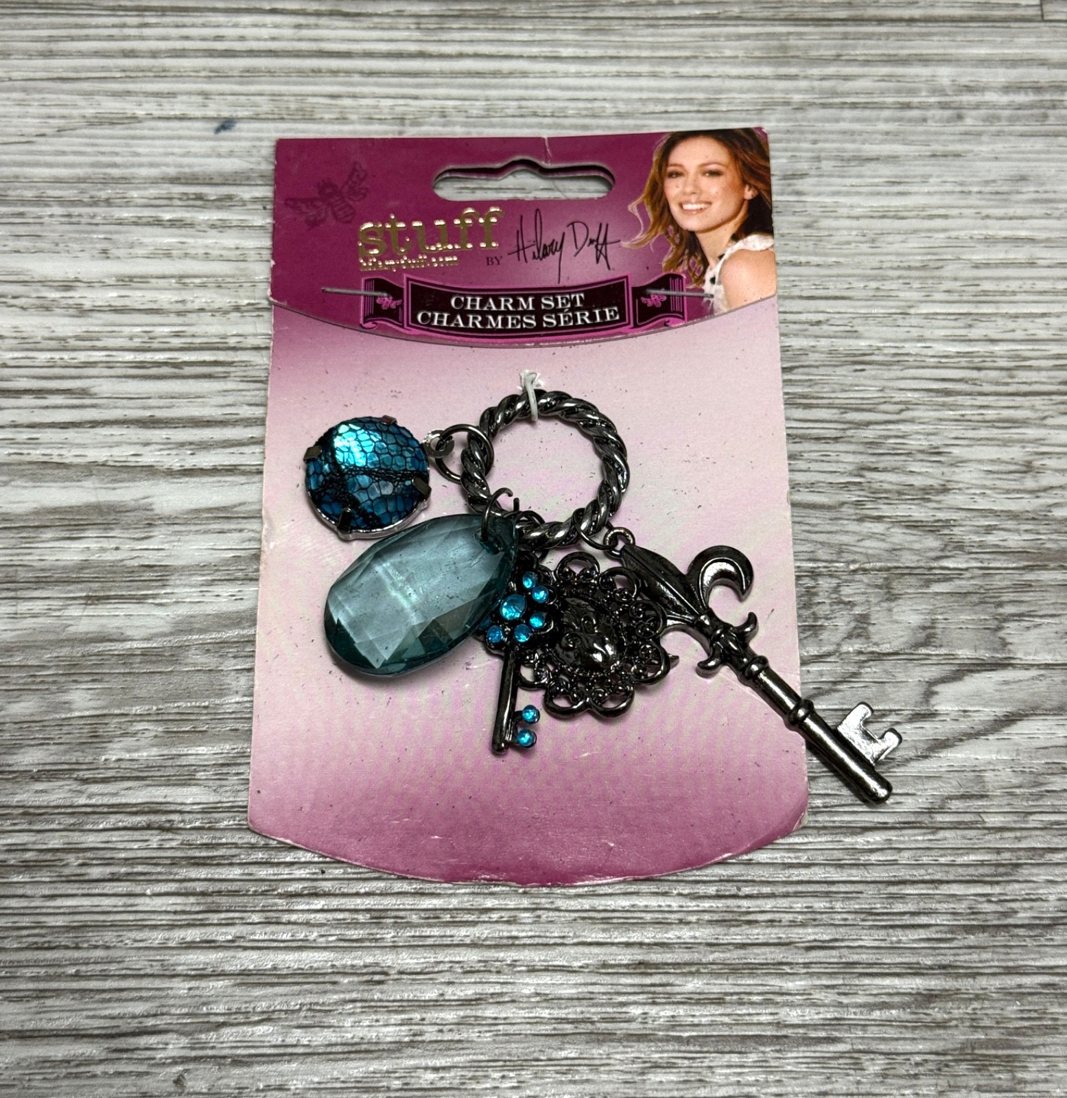 NEW 2007 STUFF By Hilary Duff Charm Set Keychain Jewelry Accessory Y2K Vintage