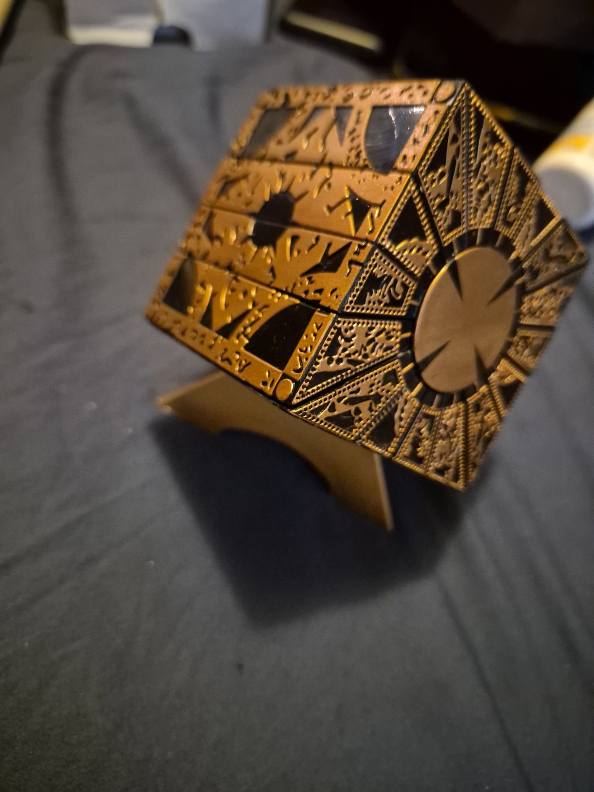 Hellraiser Puzzle Box Configuration w/ Stand FULL SIZE Actually Changes Shape