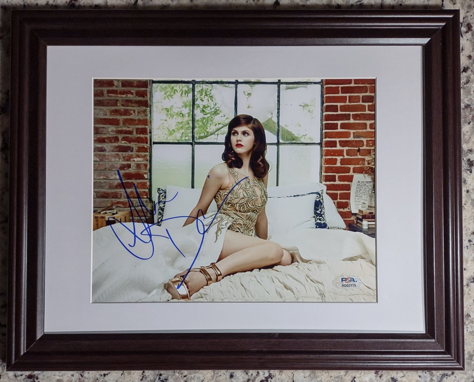 Alexandra Daddario Signed Autographed Framed 8×10 Photo PSA Certified!