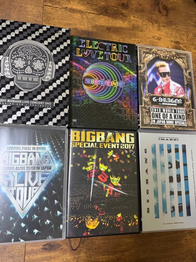 BIGBANG DVD 6pc Set Collectible 15+ Used