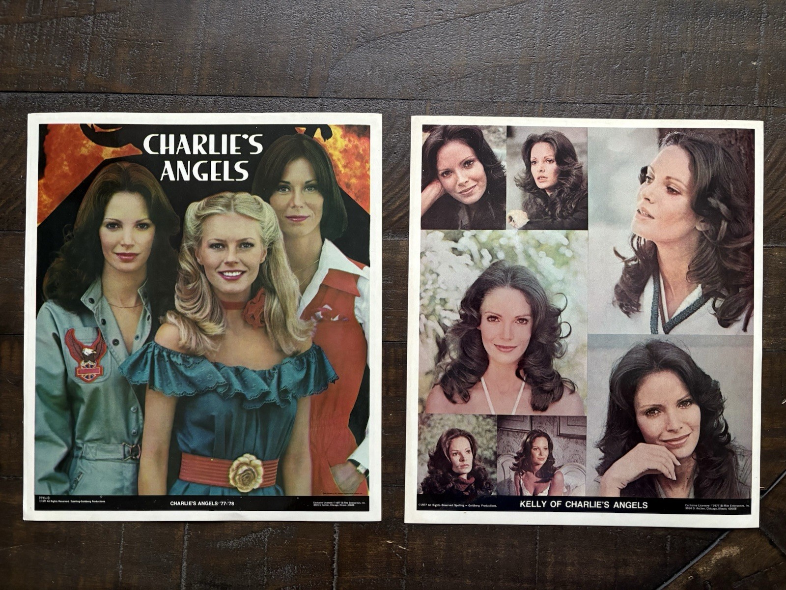 2 Vintage 1978 Charlie’s Angels 8×10 Stickers