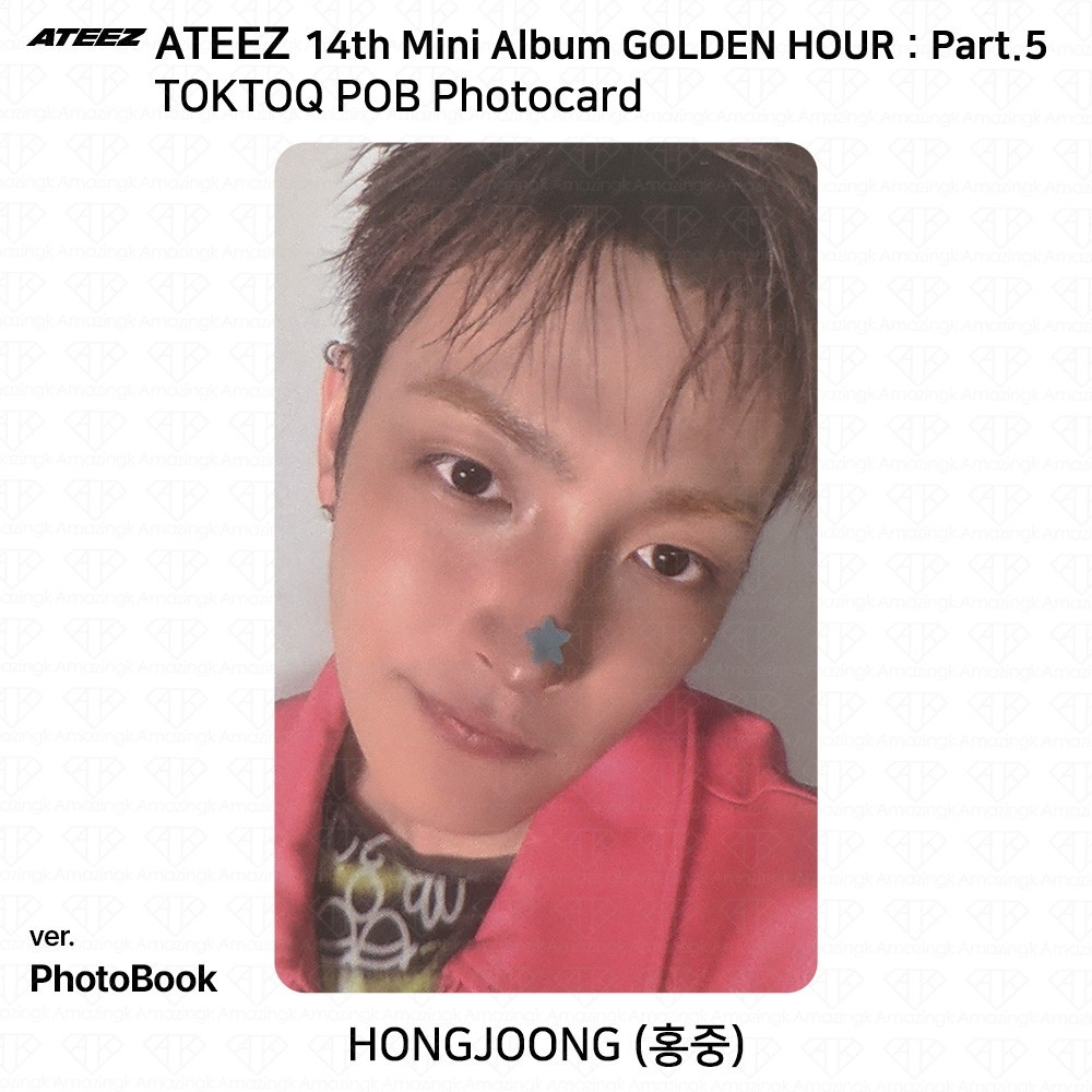 ATEEZ 14th Mini Album Golden Hour Part.5 TOKTOQ POB Photocard