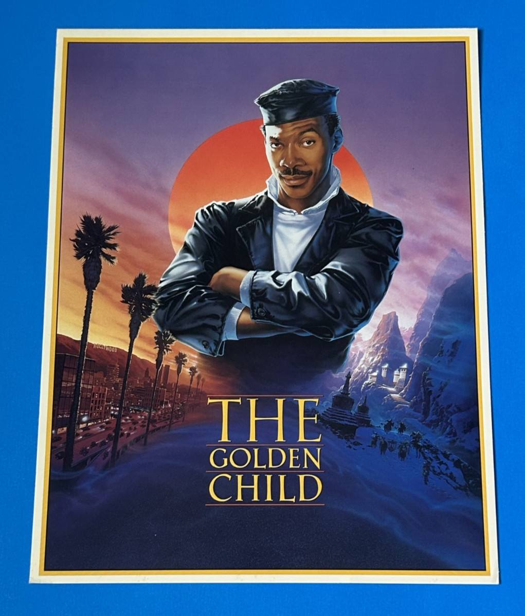 THE GOLDEN CHILD 1986 ORIGINAL MOVIE PROGRAM INSERT EDDIE MURPHY CHARLOTTE LEWIS