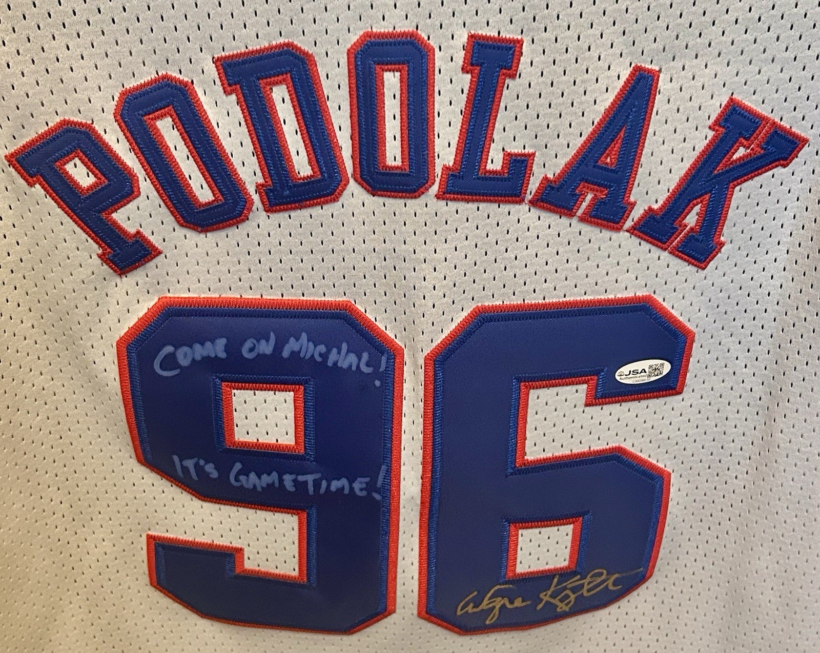 Space Jam Wayne Knight Jersey Auto Signed MJ Stan Newman B-Ball Movie 30th COA