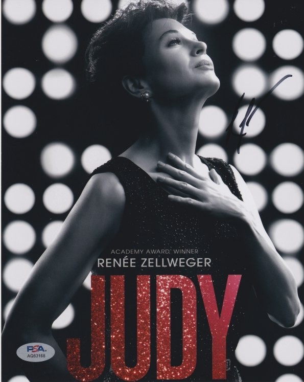 Renee Zellweger (Judy Garland) signed 8×10 photo PSA