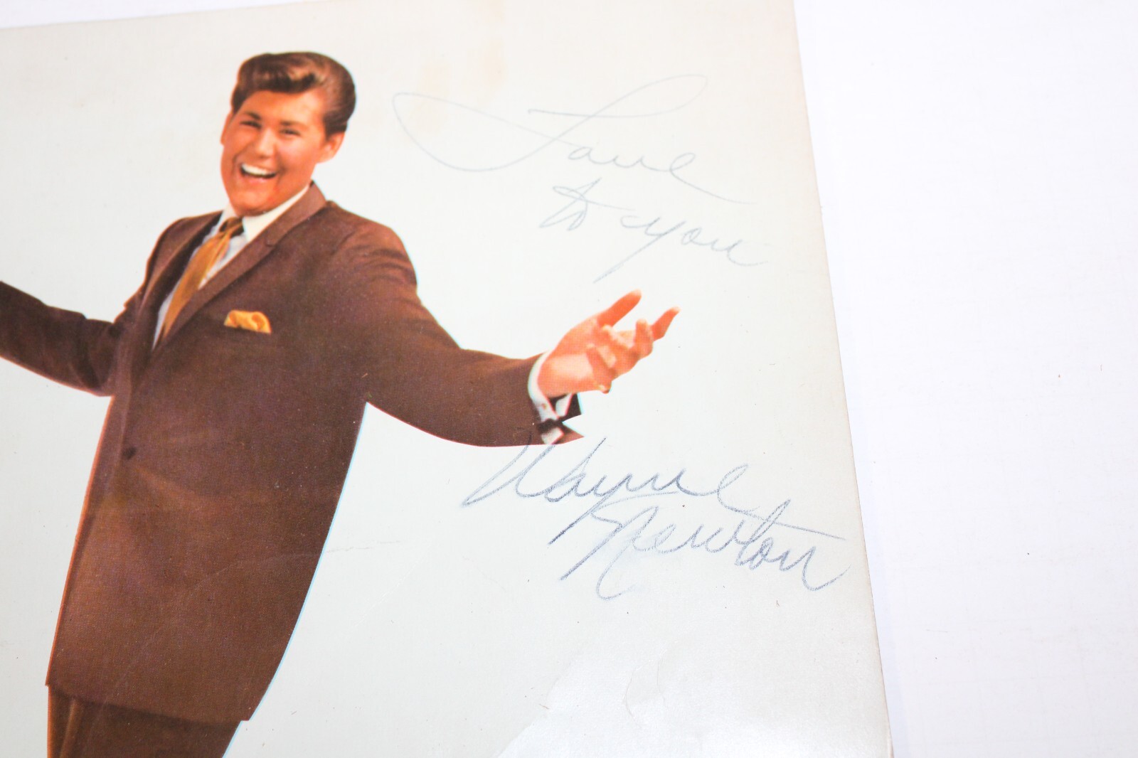 Wayne Newton signed program “Love To You”, 13″ Program, no record, uncertified