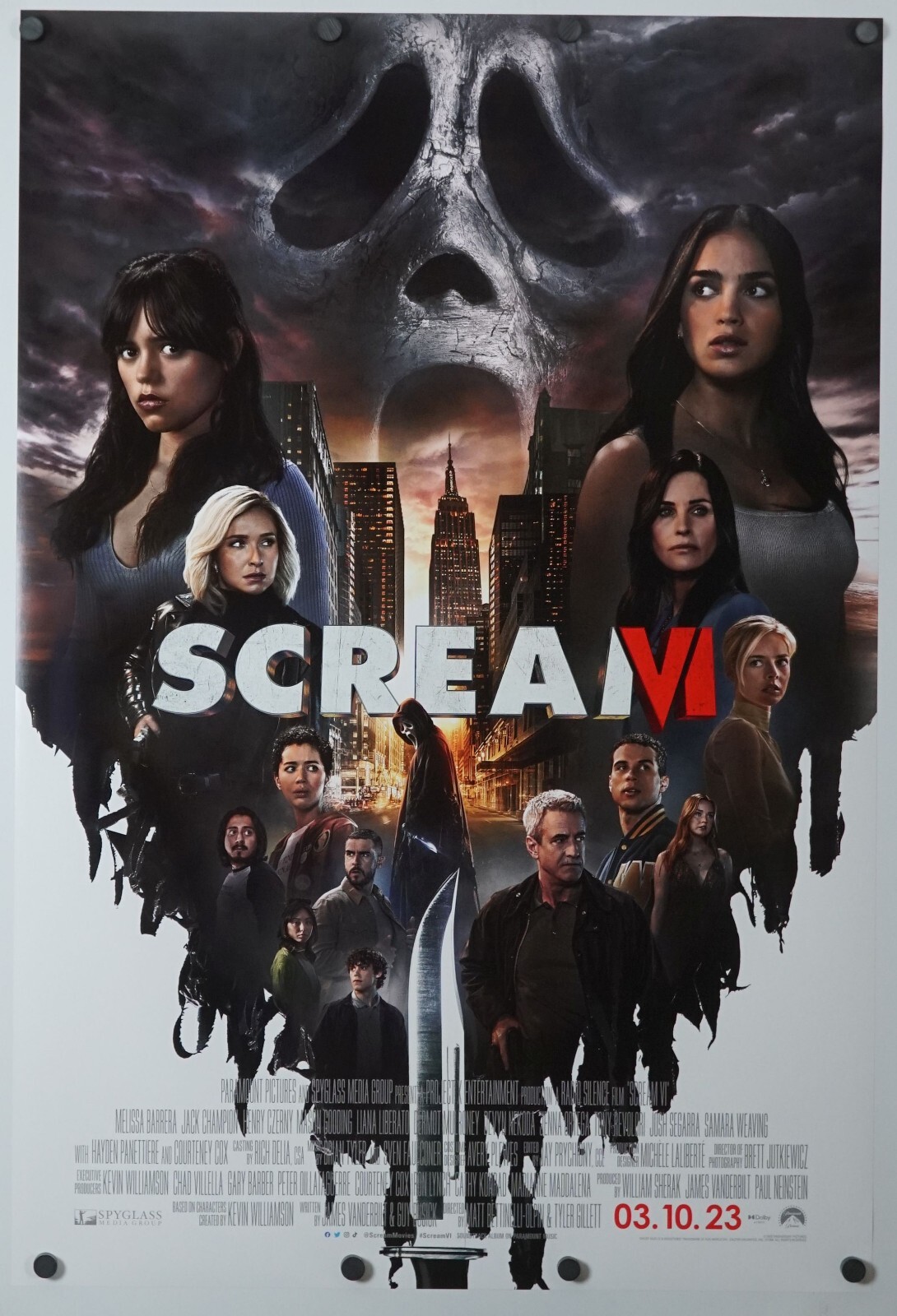 Scream 6 VI – original DS movie poster 27×40 – FINAL – MP4U Flawless MINT