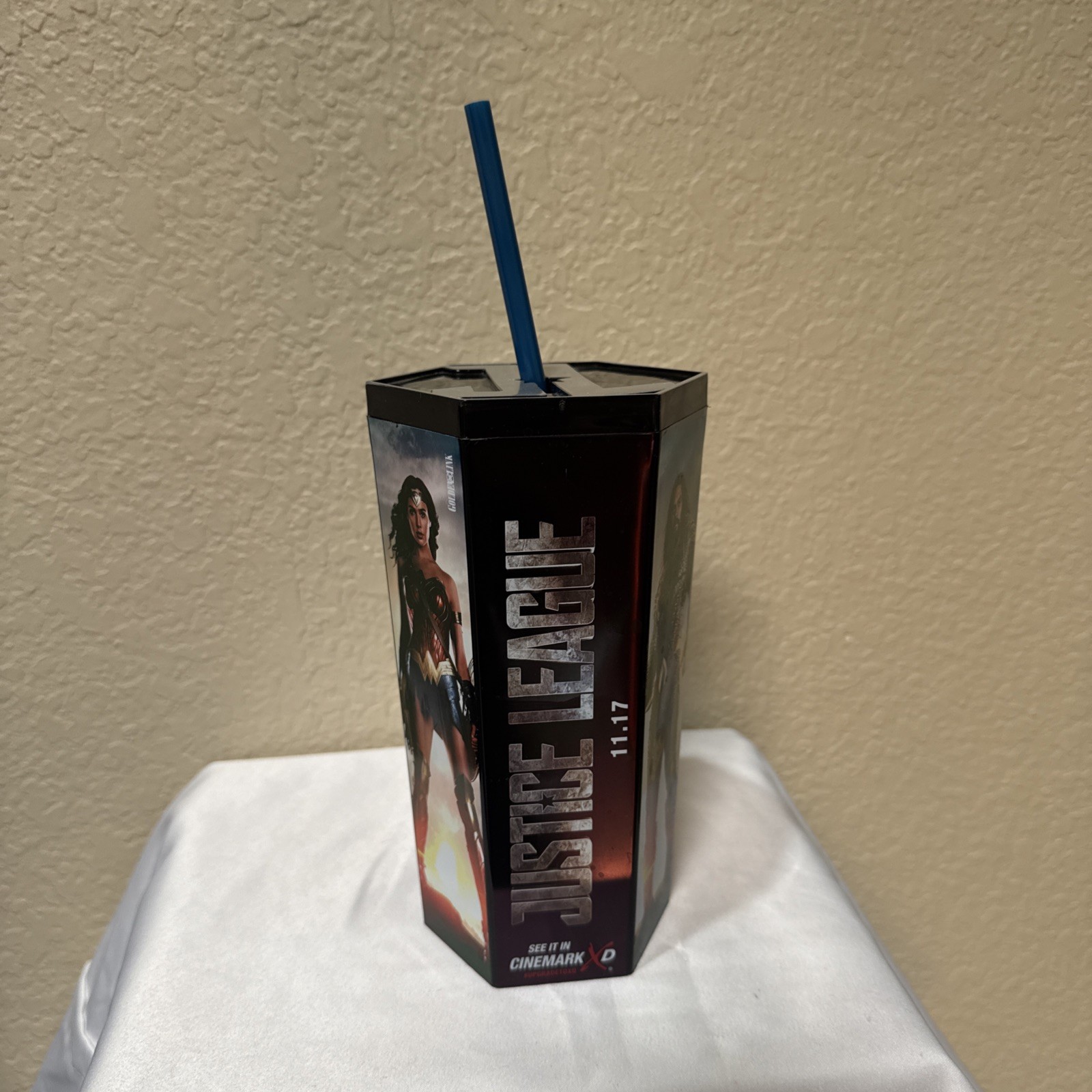Cinemark DC Justice League Collector’s Cup (2017) W/Straw Collectible