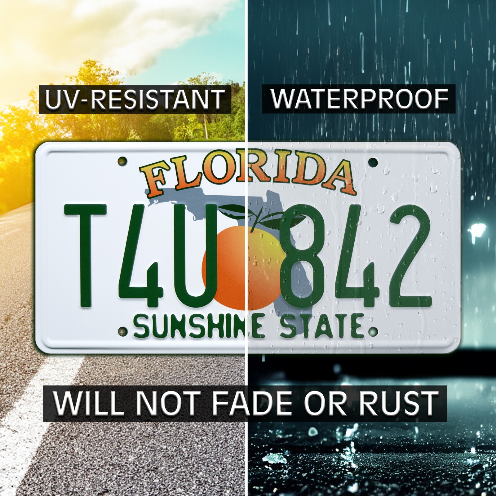 2 Fast 2 Furious | Paul Walker’s Skyline | T4U 842 | STAMPED Prop License Plate