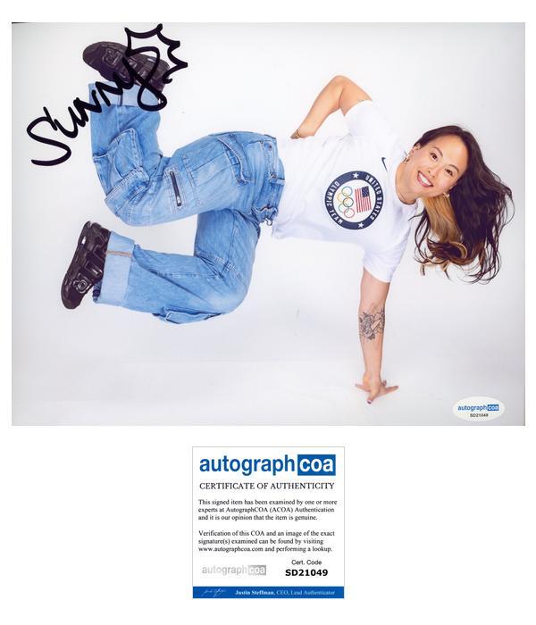 Sunny Choi AUTOGRAPH Signed USA Olympics Breakdancing B-Girl 8×10 Photo ACOA