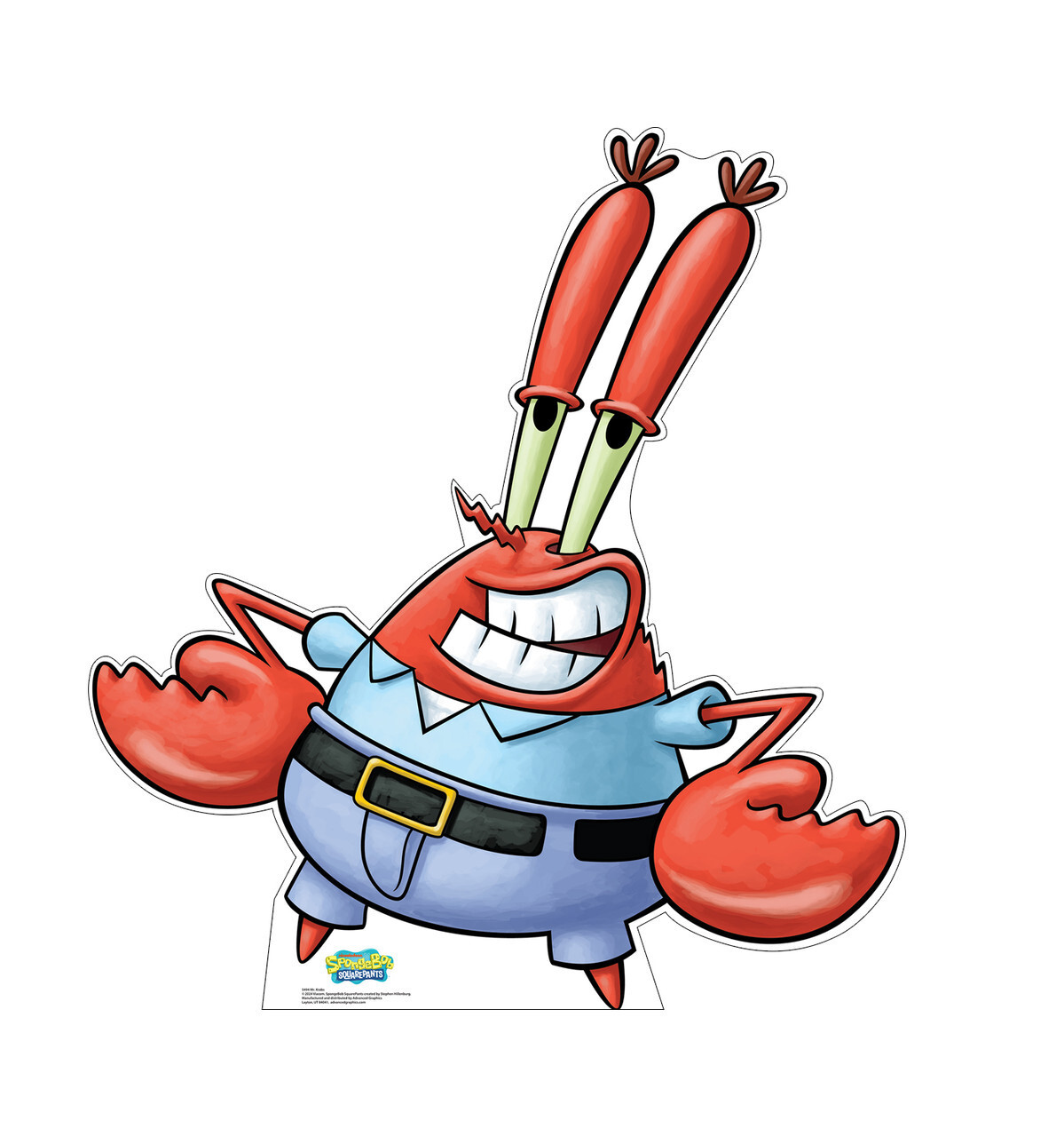 SPONGEBOB SQUAREPANTS MR. KRABS CRAB LIFESIZE CARDBOARD STANDUP STANDEE CUTOUT