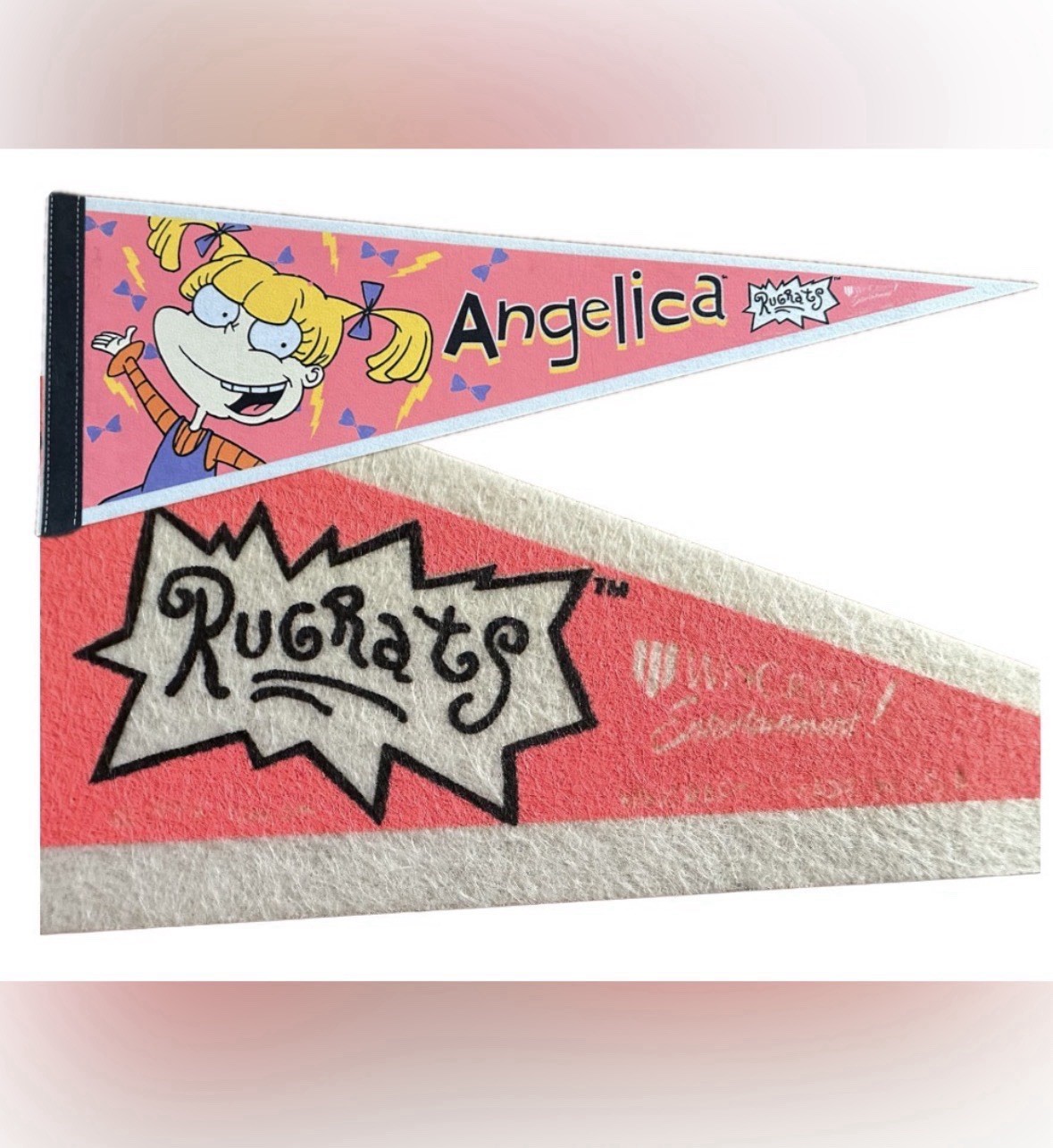 Rare Vtg 1998 Rugrats Complete Collection if Movie Felt Pennants Set