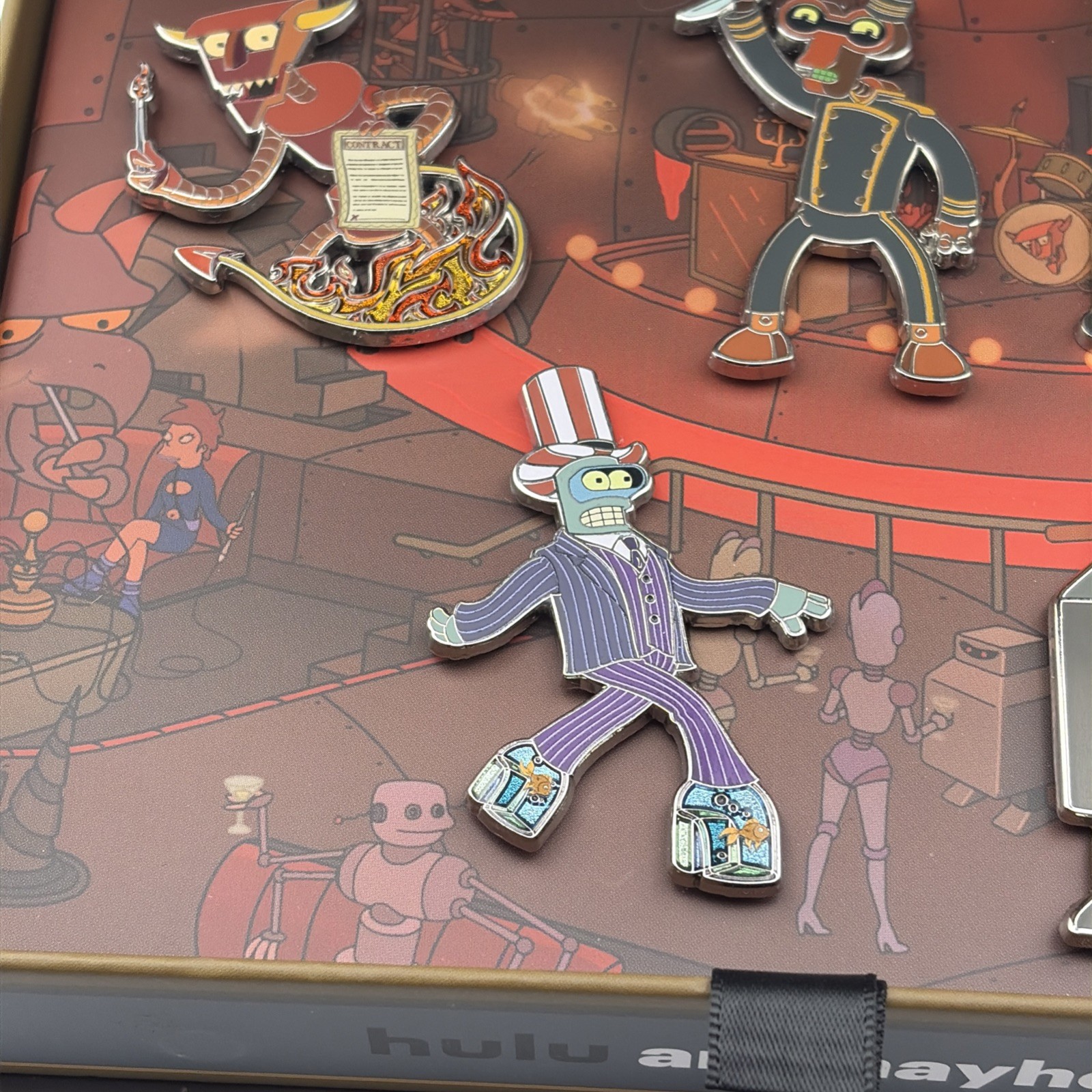 SDCC 2025 Exclusive Hulu Animayhem FUTURAMA Enamel Pin Promo Set Comic Con