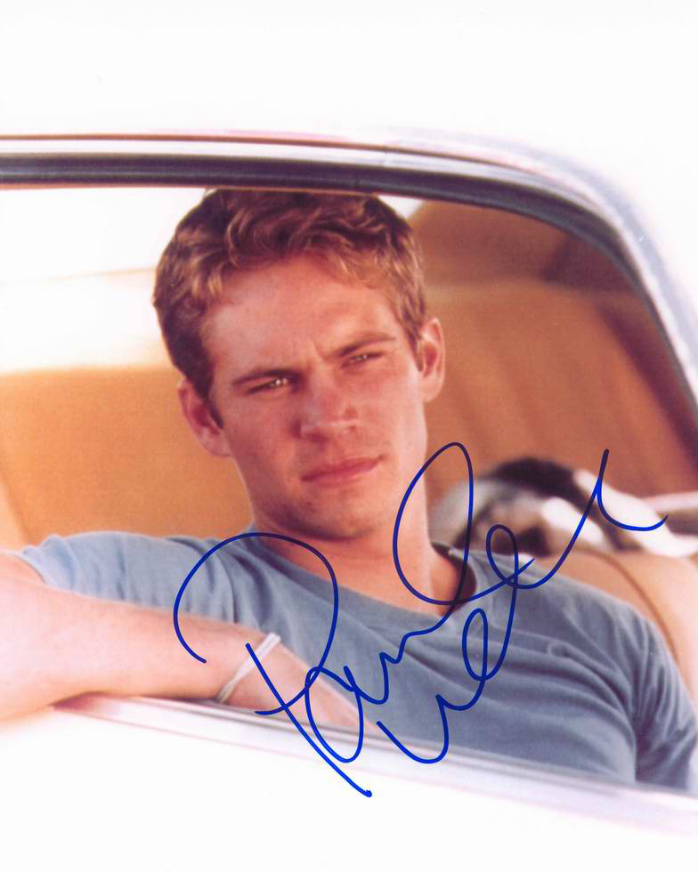 PAUL WALKER 8×10 CELEBRITY SIGNED PHOTO PICTURE REPRINT 1