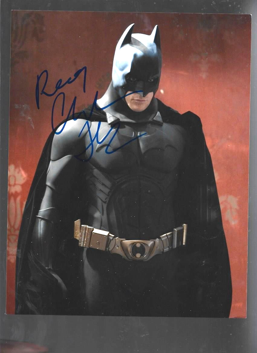 8 x 10 Hand Signed photo of Christian Bale as “Batman”