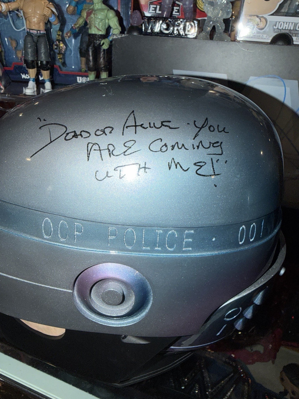 RoboCop Peter Weller Autographed Robo Cop 1:1 Helmets JSA Certified LOT OF 2!!!