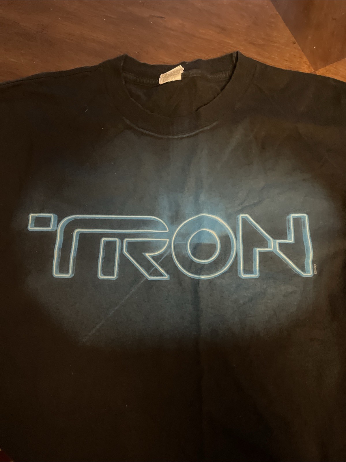 Tron Logo Graphic T Shirt Mens Size 2XL Black Alstyle Tag Disney Movie