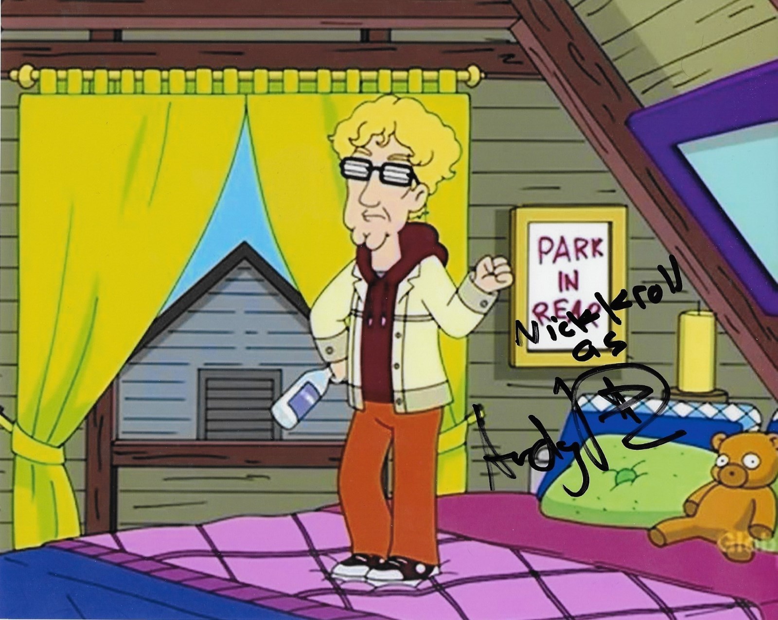 Autographed Andy Dick signed 8×10 Family Guy