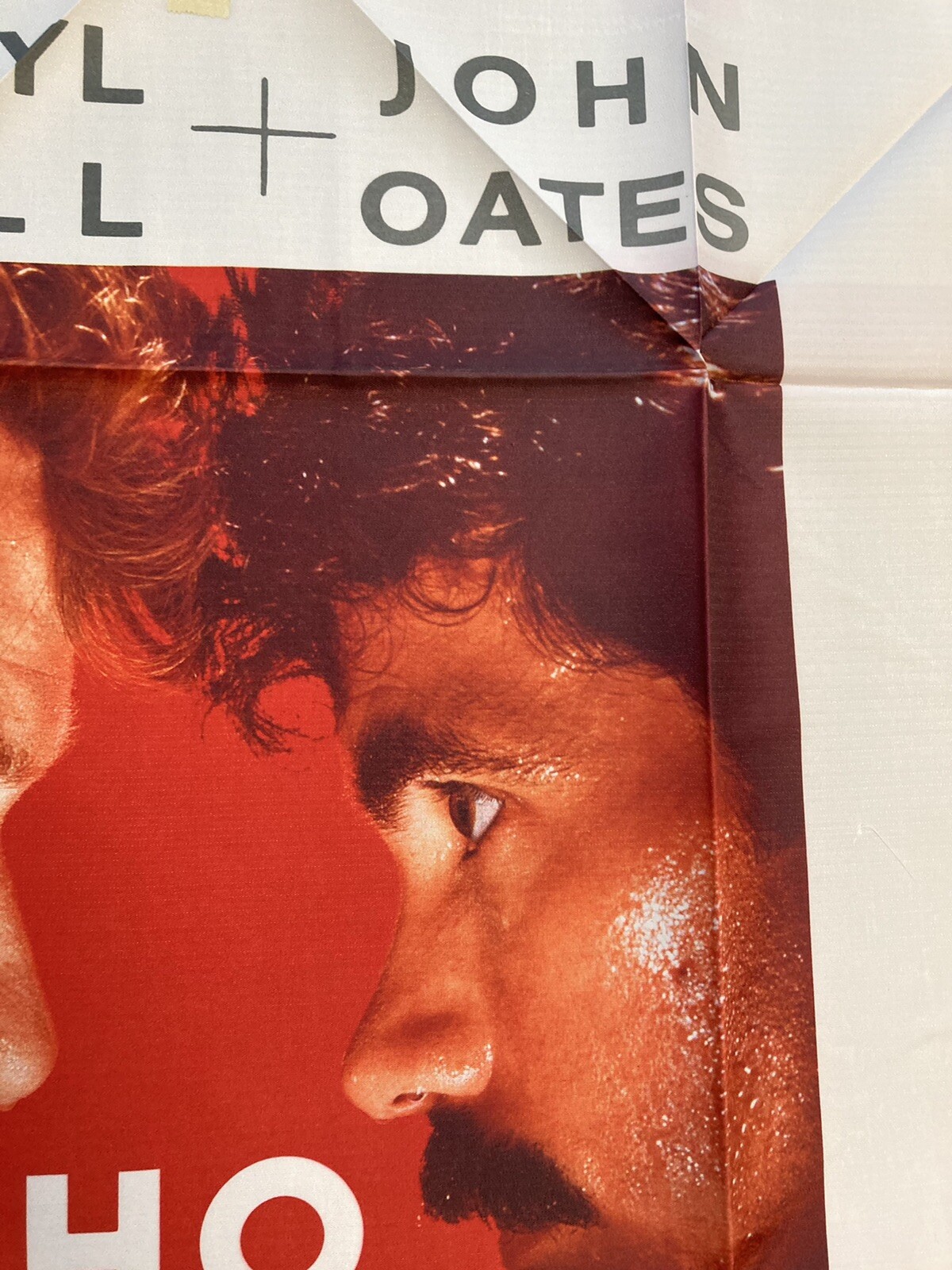 ORIGINAL! Hall & Oates 1982 Promotional Tapestry Banner Wall Decor H2O Retro-NEW