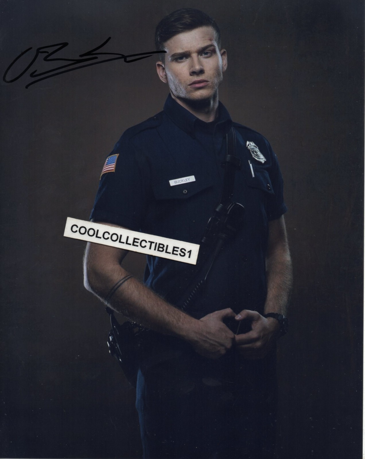 OLIVER STARK “9-11” IN PERSON SIGNED 8X10 COLOR PHOTO 2 COA “PROOF”
