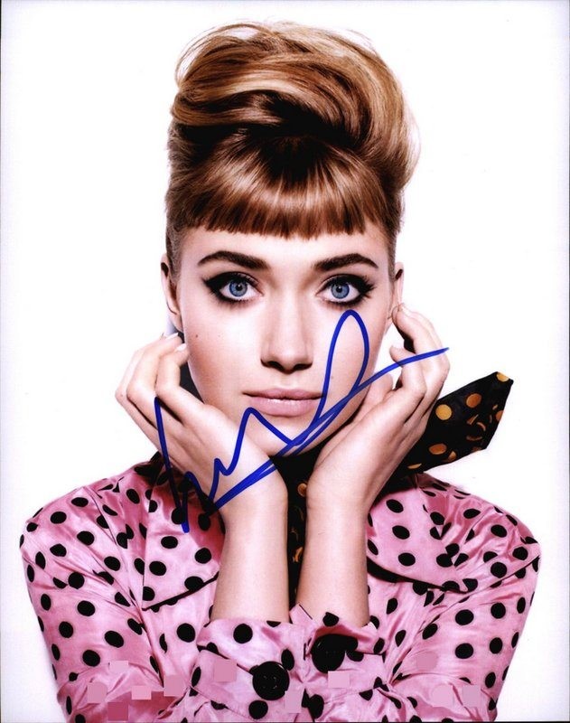 Imogen Poots authentic signed celebrity 8×10 photo W/Cert Autographed D1