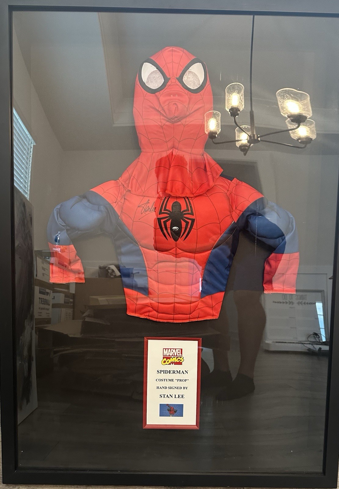 Stan Lee Signed Spider-Man Costume Top Prop Display w/ PAAS COA