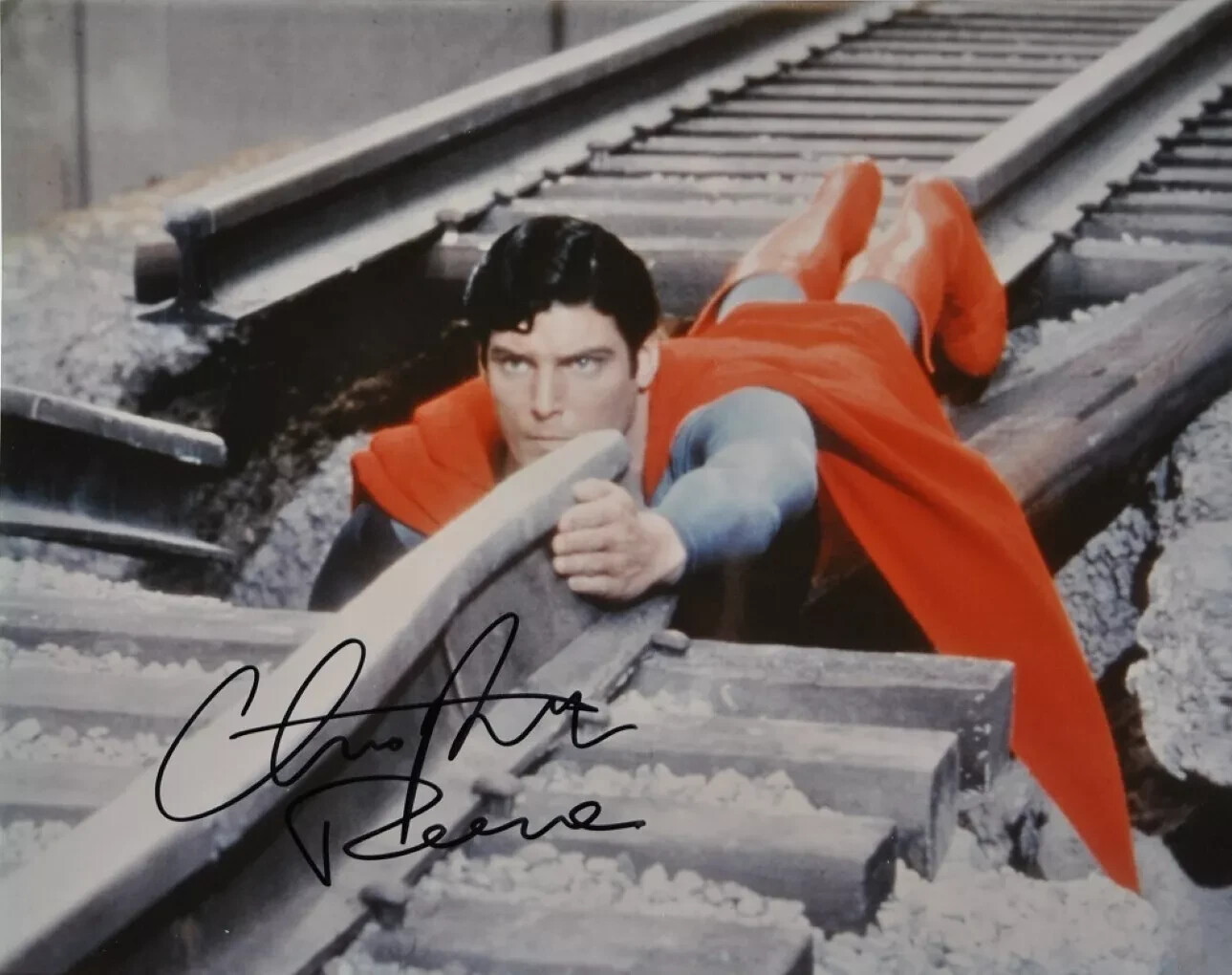 Christopher Reeves as Superman Autographed