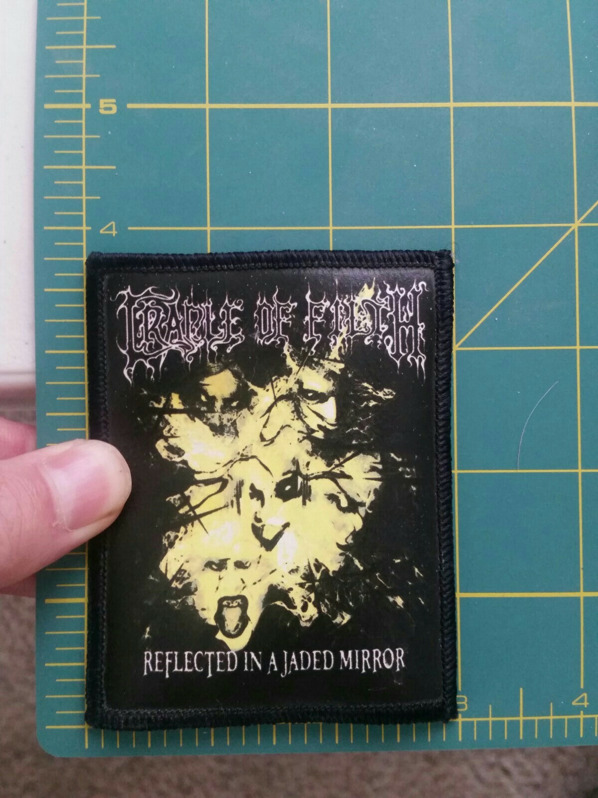 Vintage Cradle Of Filth Reflected In A Jaded Mirror patch 3″ x 3.75″