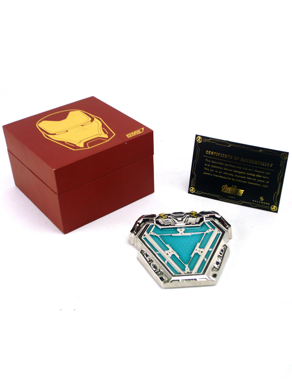 Iron Man Wearable Arc Reactor Replica Pin Magnetic Avengers Infinity War Marvel