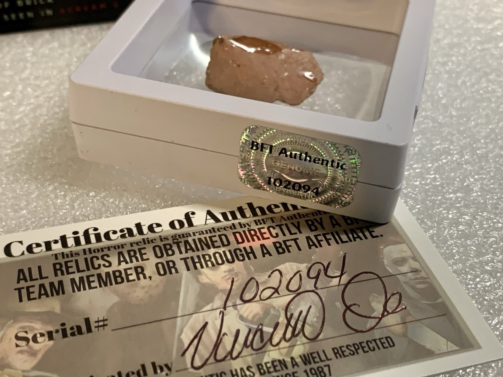 Scream 2 Gazebo Relic – Screen Filming Location Brick Fragment w/ COA