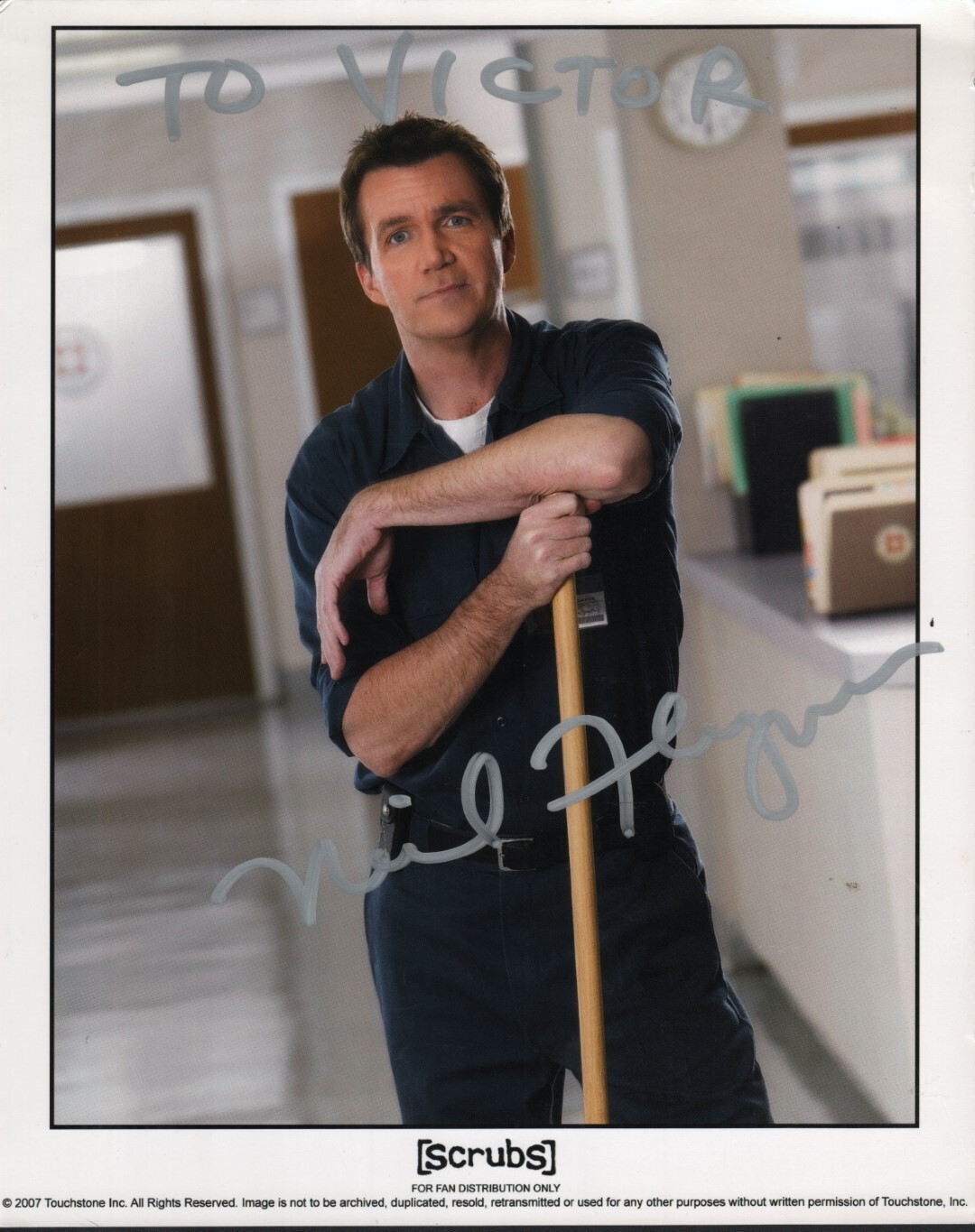Neil Flynn (Scrubbs) autographed picture – No COA