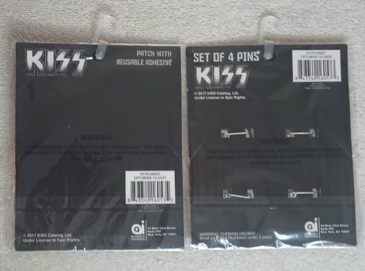 KISS In Concert Tonight Patch & Pinback Bundle 2017