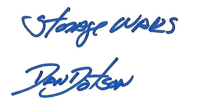 Dan Dotson signed business card Storage Wars Auctioneer TV Rare COA LOOK!