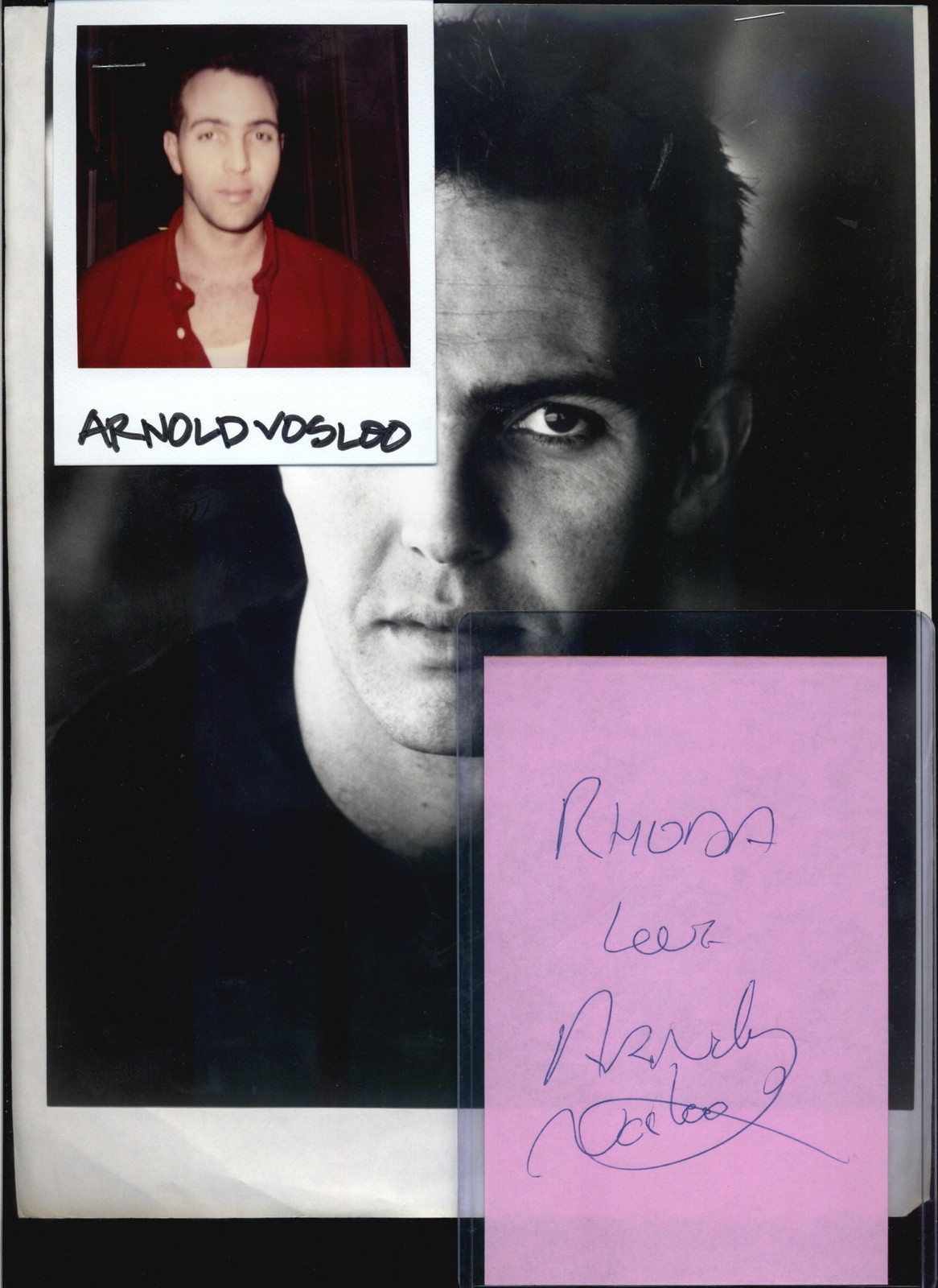 Arnold Vosloo – Signed Autograph Book Page & Photo Set – The Mummy