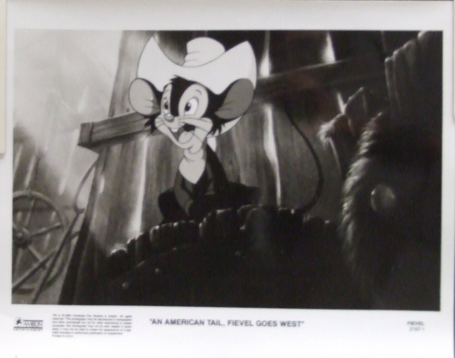 AN AMERICAN TAIL ‘somewhere out there” poster & 4 stills for Feivel Goes West