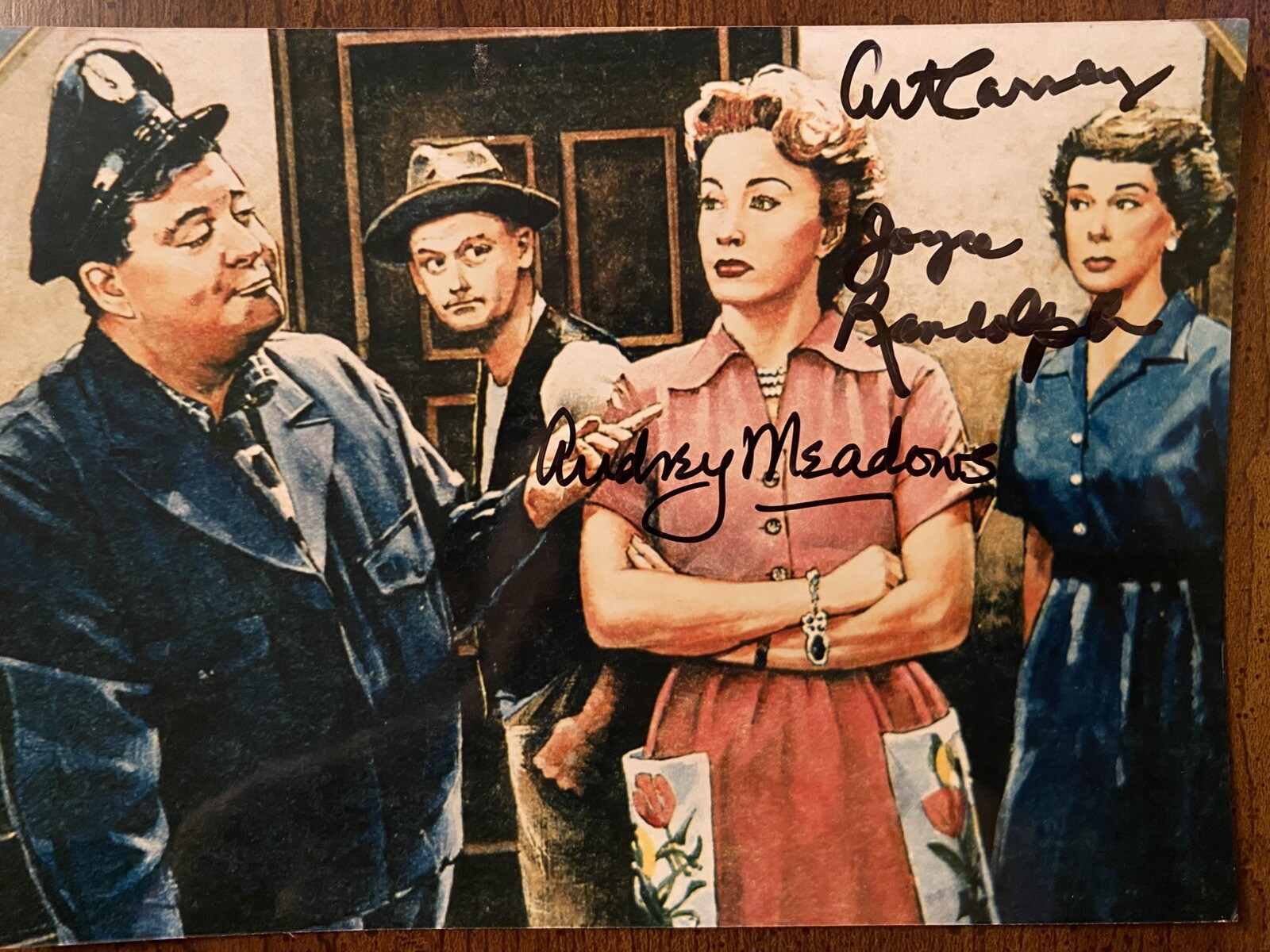The Honeymooners Cast Signed Autographed Photo By 3 With COA Carney Meadows Rand