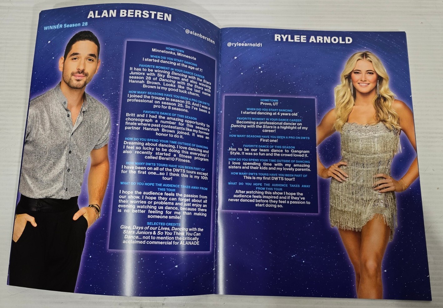 Dancing with The Stars Autographed Live 2024 Souvenir Program with VIP Pass