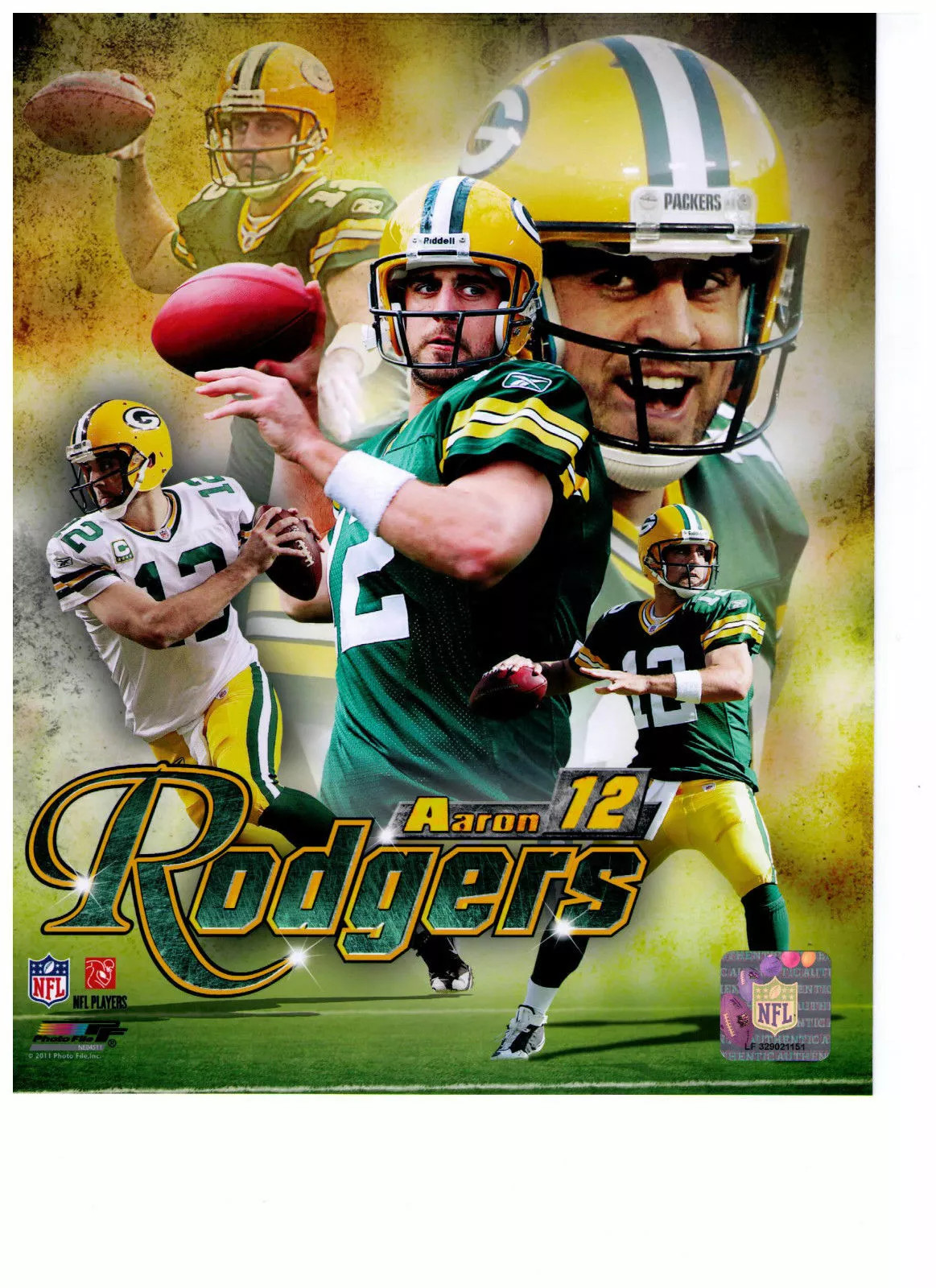 Aaron Rodgers College Green Bay Packers 4×6 Picture Celebrity Print