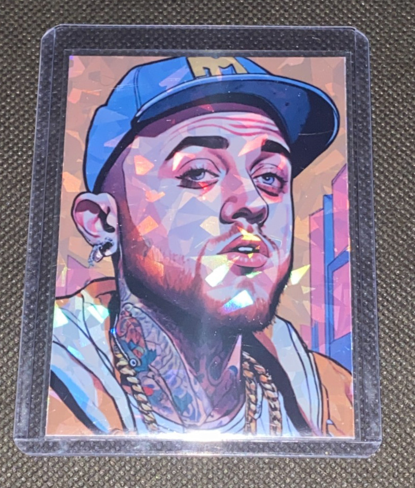 Mac Miller Custom Holographic Refractor Fan Art Card