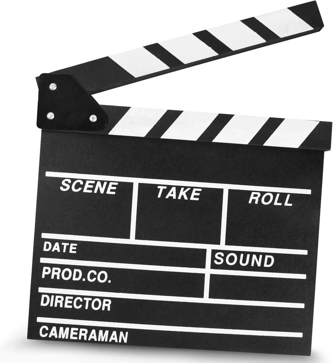 KISEER 12″x11″ Movie Film Clap Board Wooden Movie Clapboard Film Clapper Board (
