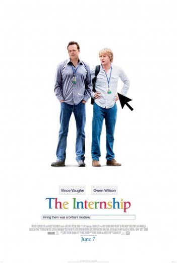 THE INTERNSHIP original 27×40 D/S rolled movie poster (2013)