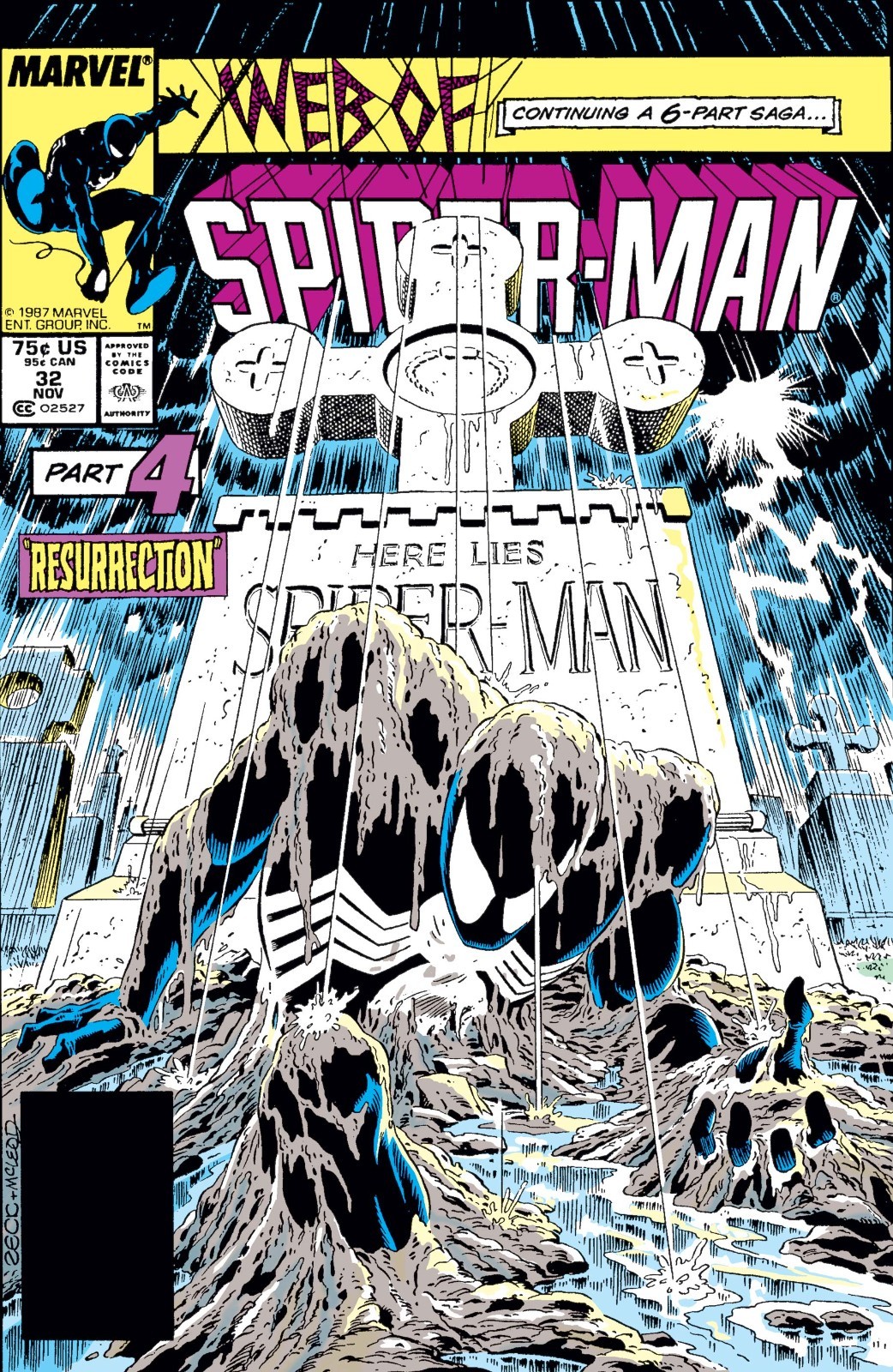 Web of Spider-Man #32 Poster 11×17 Comic Book Art Print Wall Decor