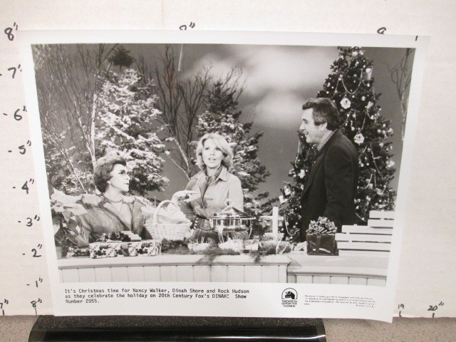DINAH SHORE TV show promo photo 1970s Nancy Walker Rock Hudson Christmas