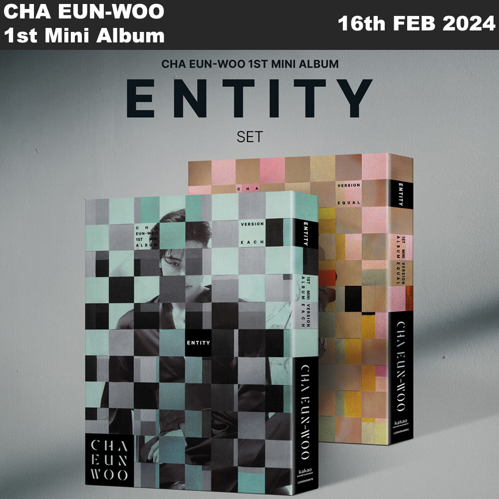 ASTRO CHA EUN-WOO ENTITY 1st Mini Album CD+Photobook+Photocard+Etc+Tracking Num