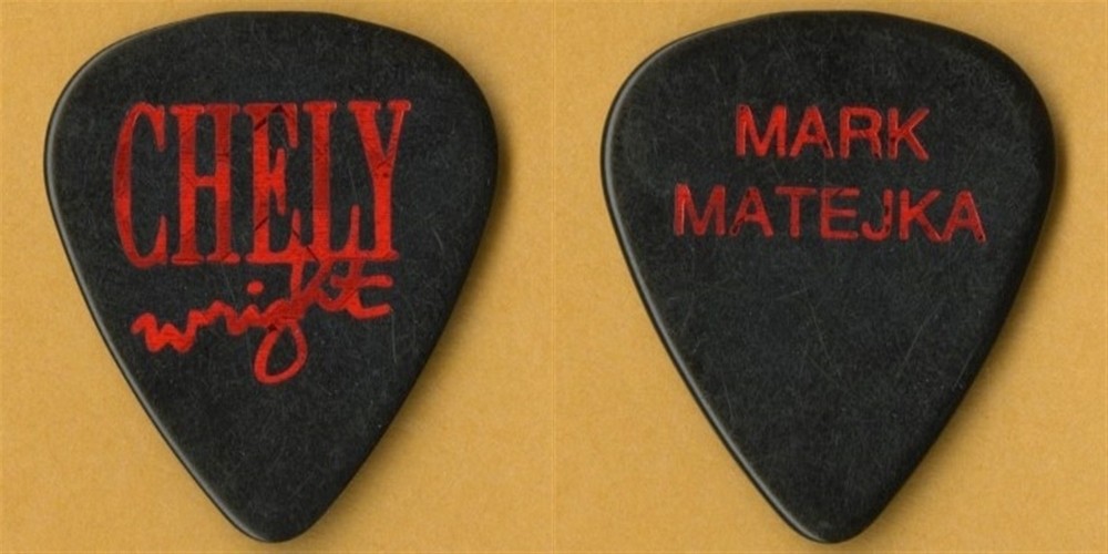 Chely Wright 1996 concert tour Mark Matejka (Lynyrd Skynyrd) stage Guitar Pick