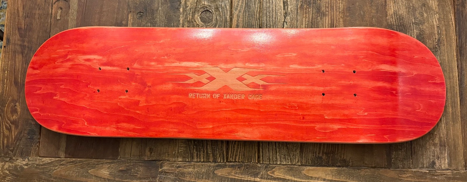 XXX Return of Xander Cage Promotional Skateboard Deck. Appr. 31.5” x 8.25”