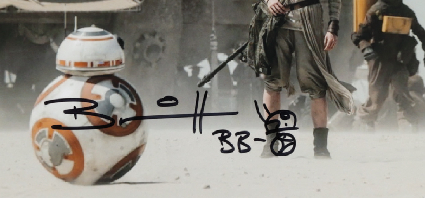 BRIAN HERRING “BB-8” Signed Star Wars 8×10 Photo (Prestine Authentic COA)
