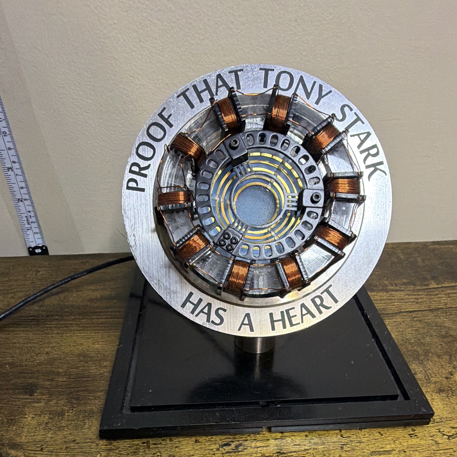 “Proof That Tony Stark Has A Heart” Arc Reactor Display Prop Reproduction
